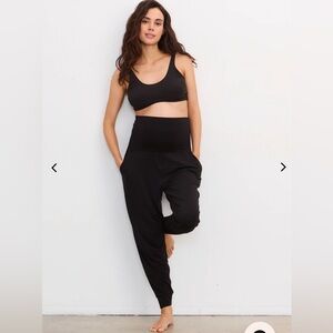Hatch Maternity the Over Under Easy Pant Black Sz Small 1 Postpartum